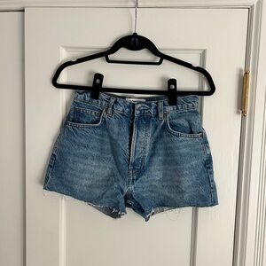 Reformation hi rise Jean shorts